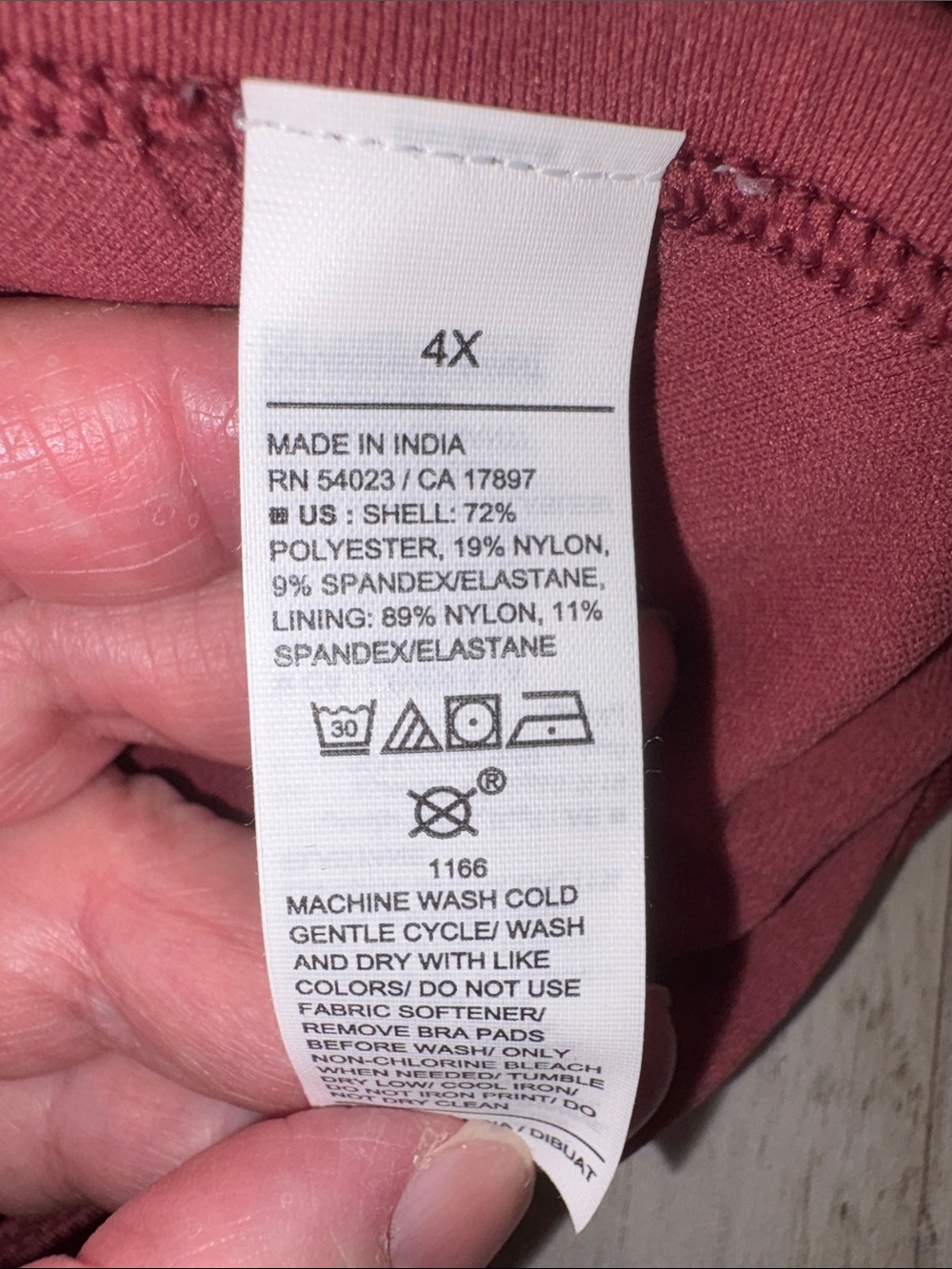 Old Navy Active Seamless Marled Rose Bralette Plus Size 4X - Picture 6 of 12
